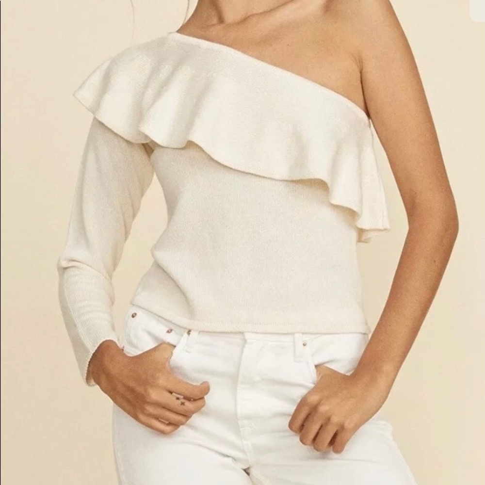 NWOT LPA one shoulder knit top